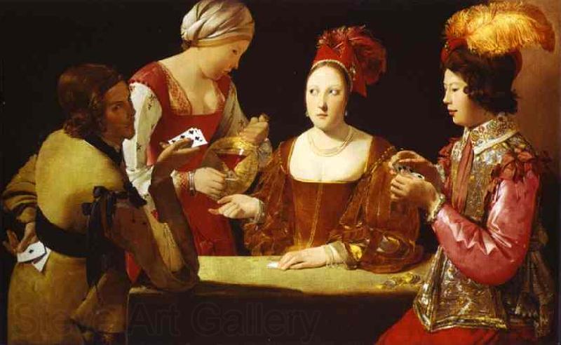Georges de La Tour The Cheat with the Ace of Clubs Spain oil painting art